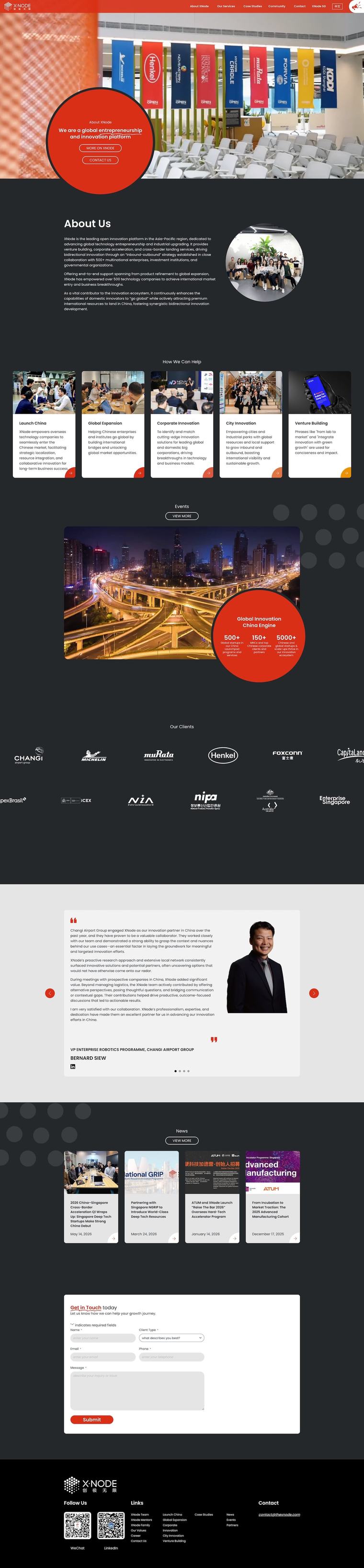 The thexnode.com homepage