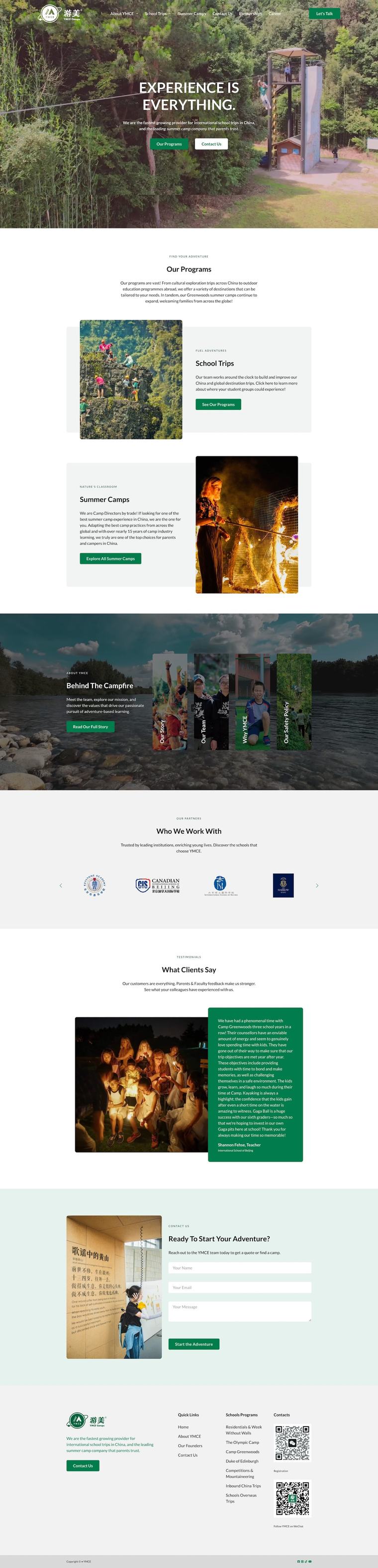 The en.ymce.com homepage